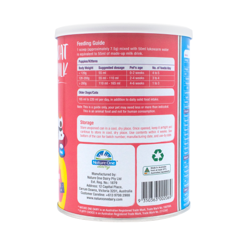 Fluffy Choice Pet Milk Powder back