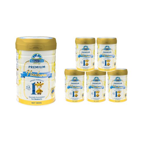 Nature One Dairy Premium with 2-MOs – Newborn Formula Step 1 900g x 6