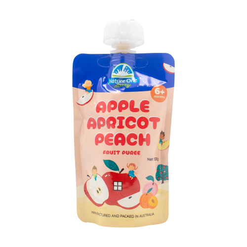 Nature One Dairy Apple Apricot Peach Fruit Puree 120g
